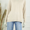 Fijn Brei Top Mabel - Licht Beige Melee