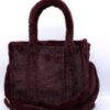Tote Bag Fur - Bordeaux