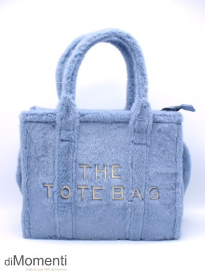 Tote Bag Fur - Licht Blauw