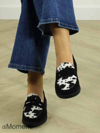 Loafer Cow - Zwart