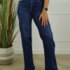 Goodies Wide Leg Stretch Push- Up Jeans - Blauw