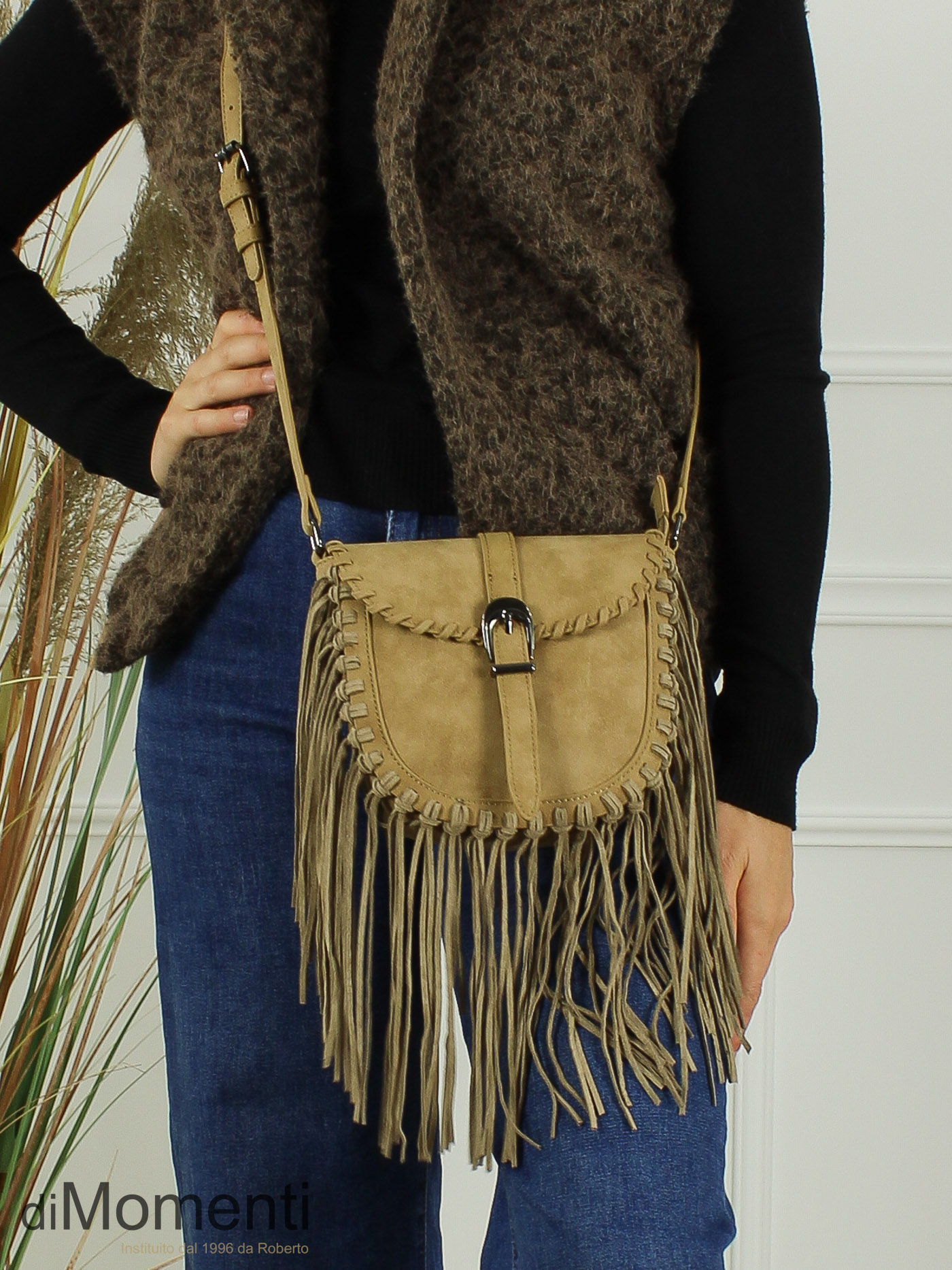 Tas Fringle Boho - Taupe