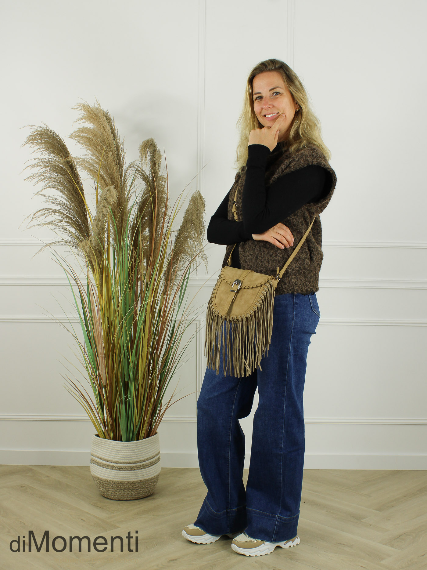 Tas Fringle Boho - Taupe