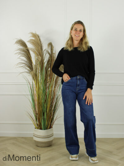 Fijn Brei Top Alice - Zwart