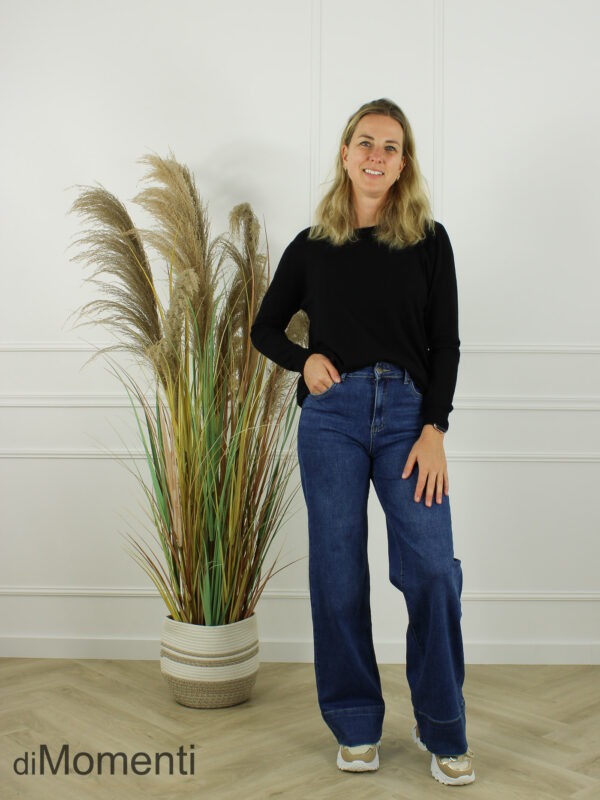 Fijn Brei Top Alice - Zwart