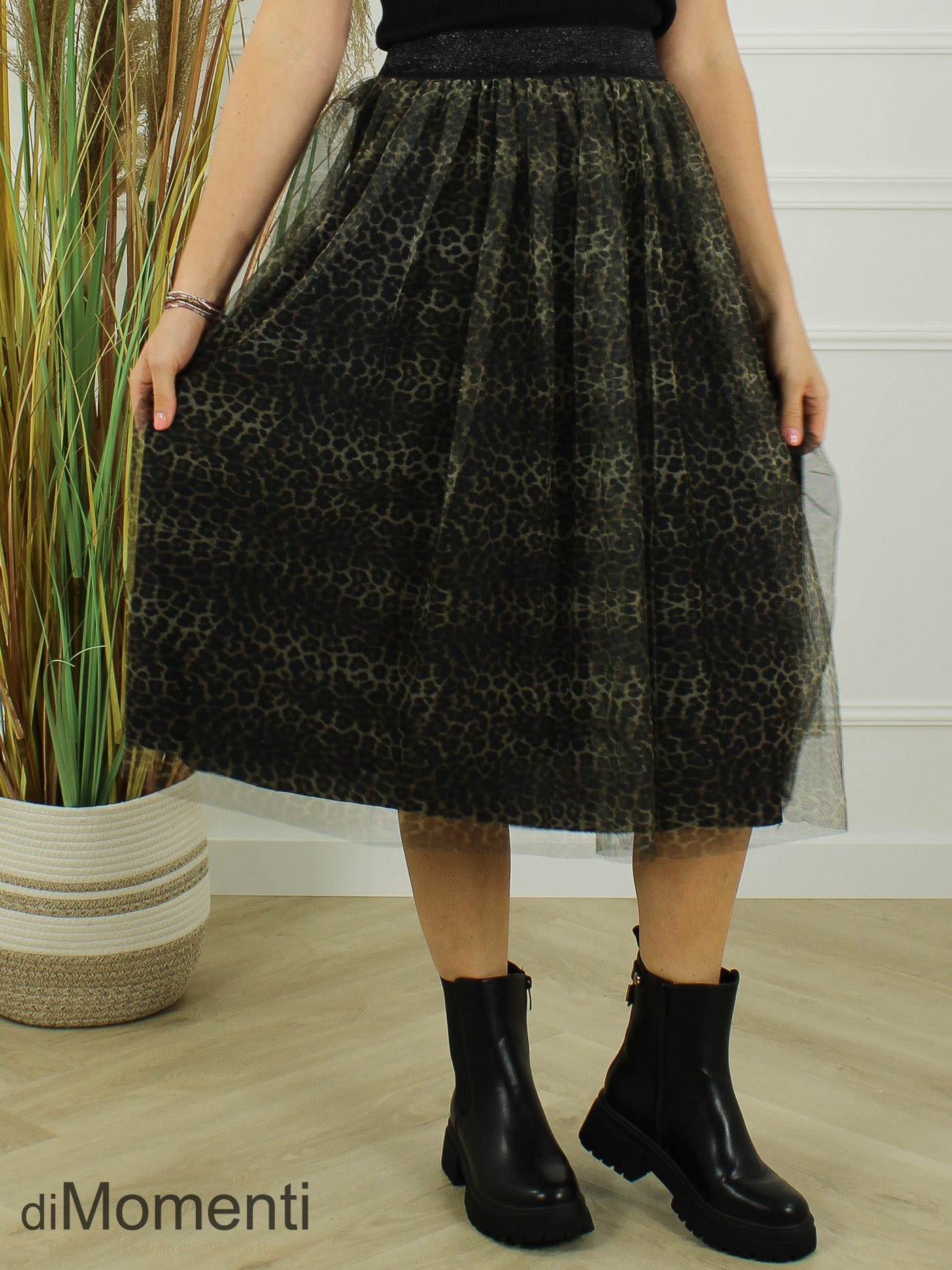 Voile Rok Rome - Print 3 Camel