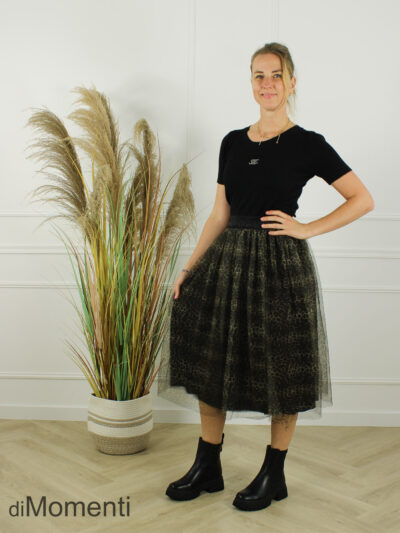 Voile Rok Rome - Print 3 Camel