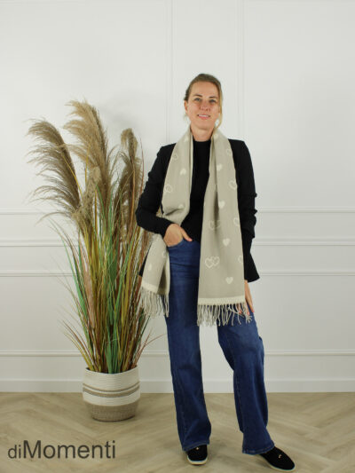 Sjaal Lovebe - Licht Taupe