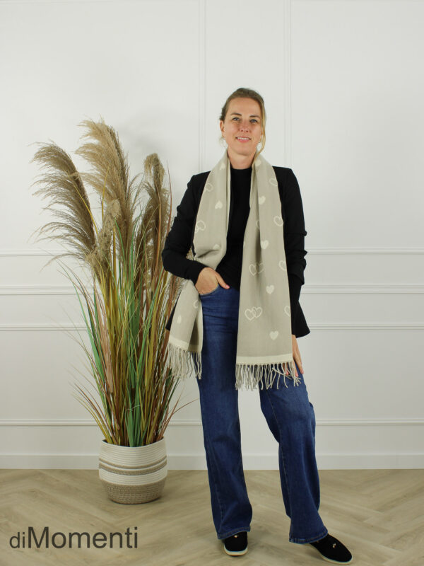Sjaal Lovebe - Licht Taupe