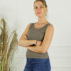 Top Cheryl Zonder Mouw - Taupe