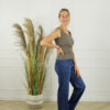 Top Cheryl Zonder Mouw - Taupe
