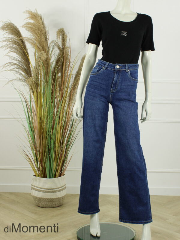 Goodies Wide Leg Stretch Jeans - Blauw