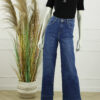 Goodies Wide Leg Stretch Cuffed Jeans - Blauw
