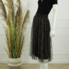 Voile Rok Rome - Print 1 Zwart