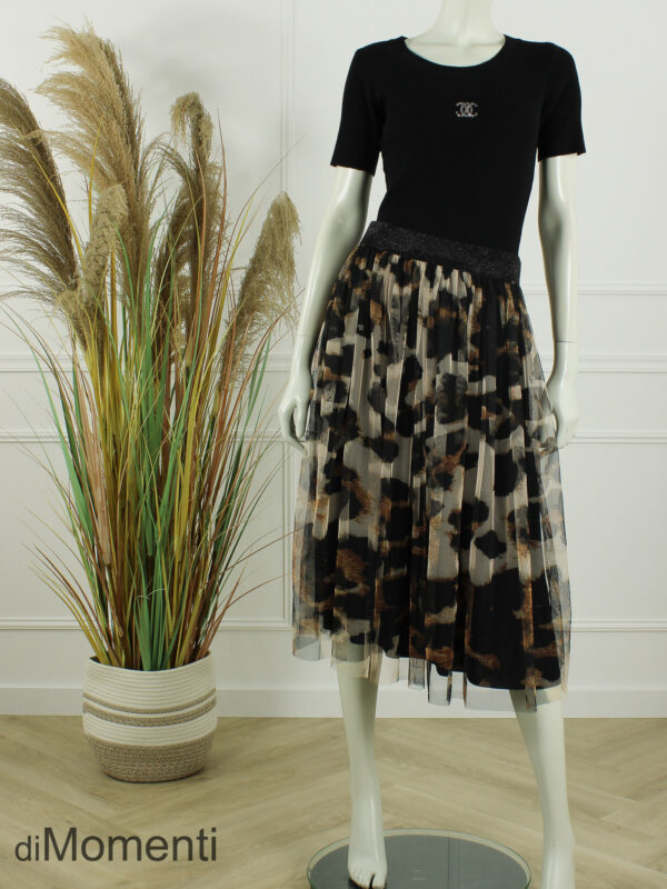 Voile Rok Rome - Print 2 Beige