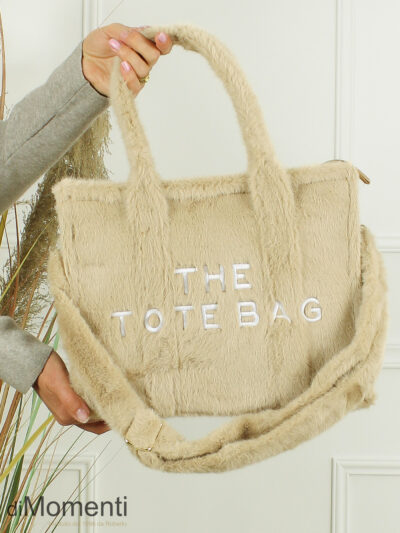 Tote Bag Fur - Beige