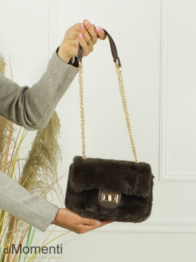 Clutch Petit Fur - Coffee
