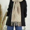 Sjaal Merel - Licht Taupe