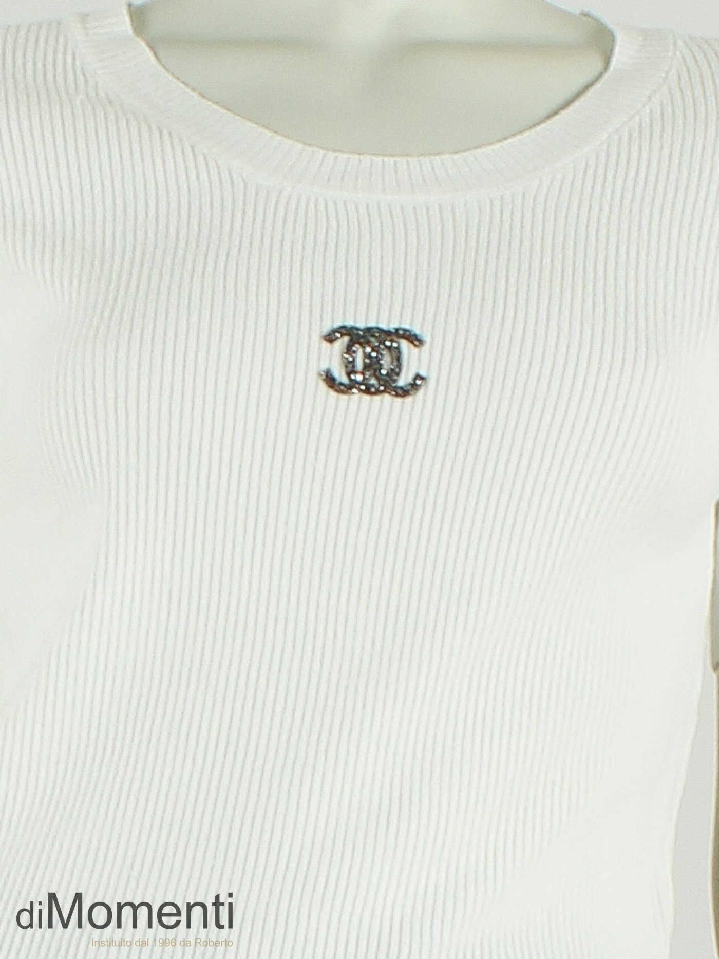 Top Cheryl Korte Mouw - Wit