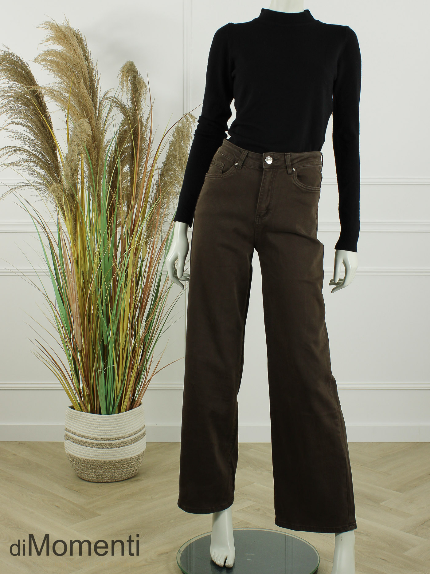 Goodies Wide Leg Jeans - Choco