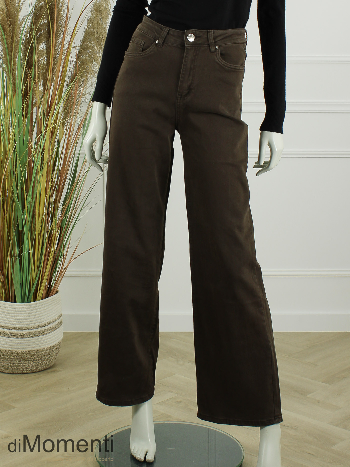Goodies Wide Leg Jeans - Choco