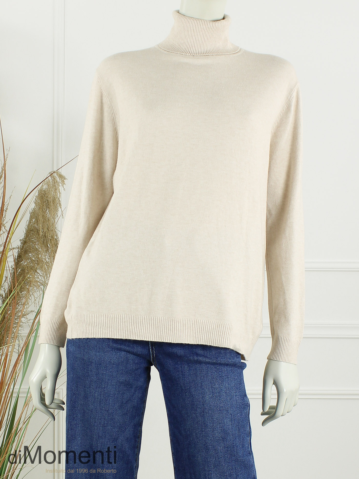 Fijn Brei Top Jasmina - Licht Beige Melee