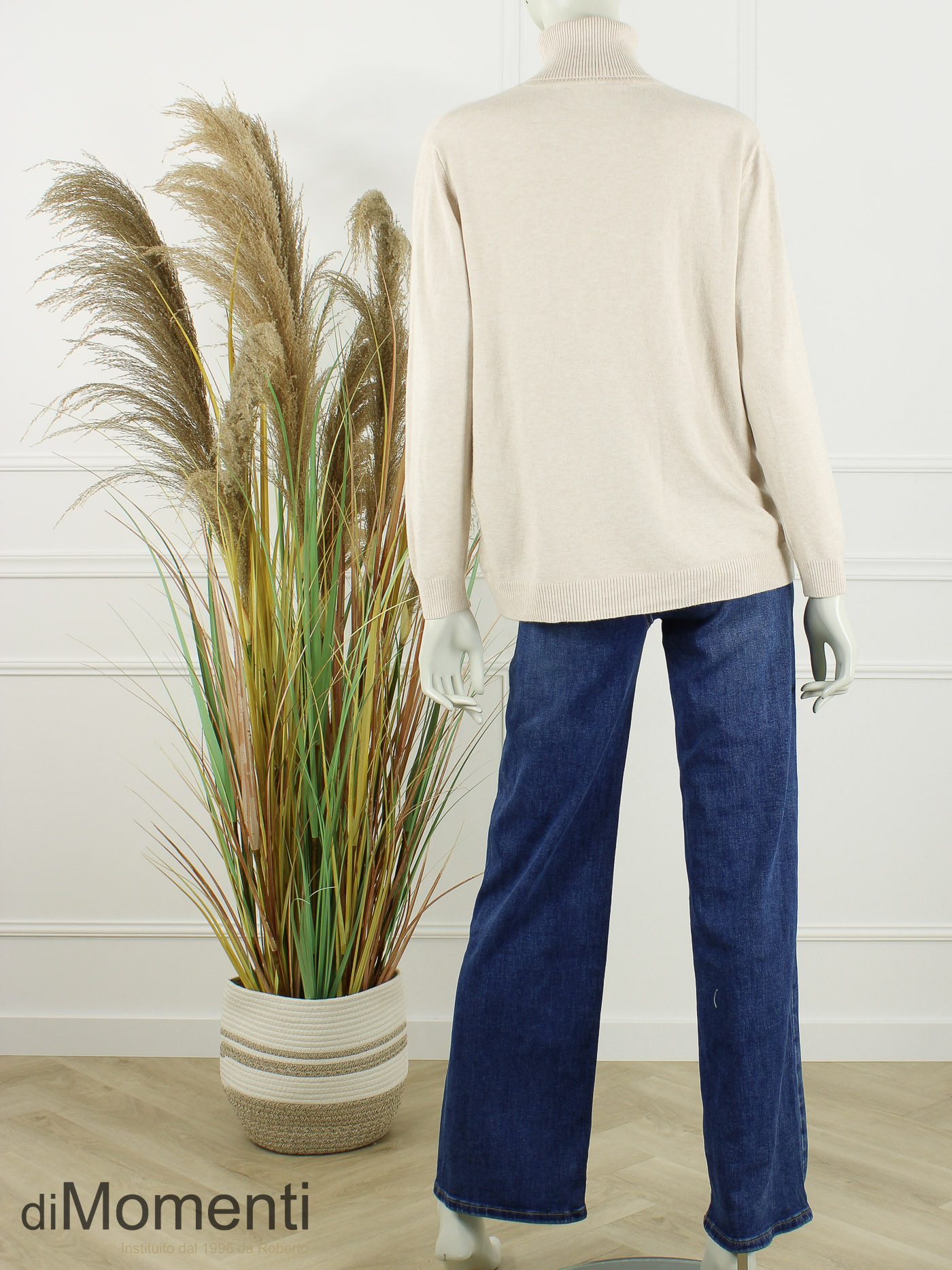 Fijn Brei Top Jasmina - Licht Beige Melee