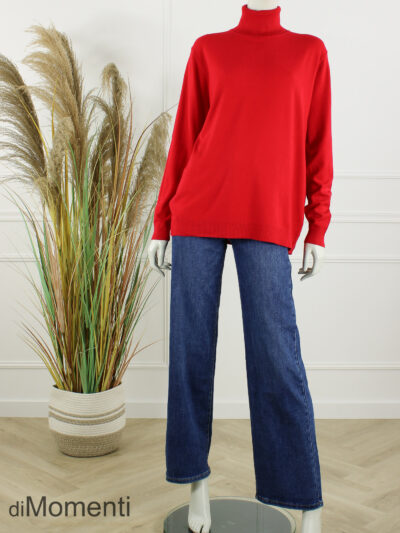 Fijn Brei Top Jasmina - Rood