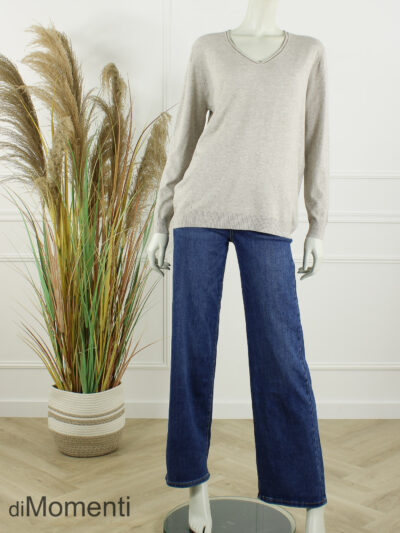 Fijn Brei Top Mabel - Beige Melee