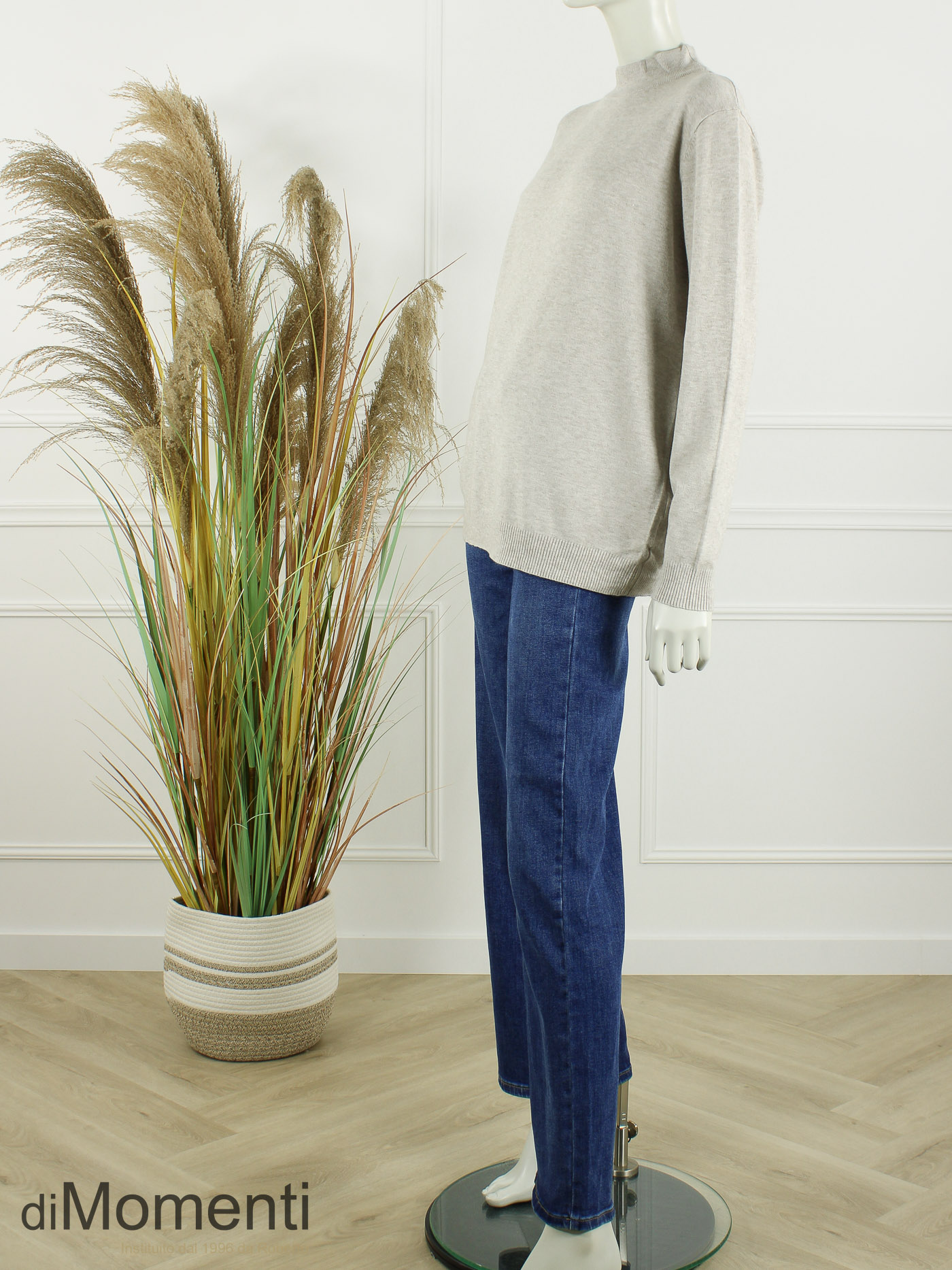 Fijn Brei Top Melly - Beige Melee