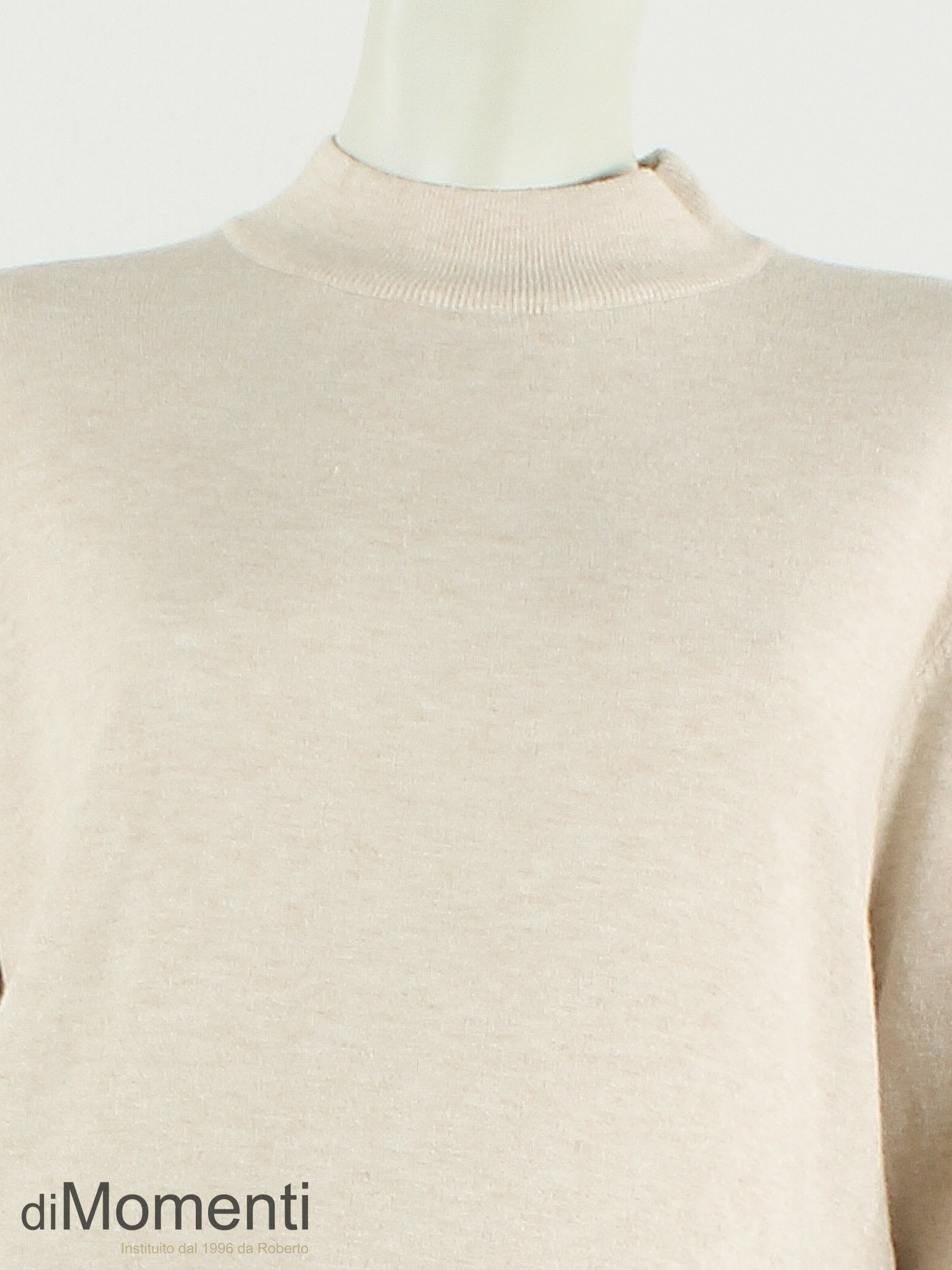 Fijn Brei Top Melly - Licht Beige Melee