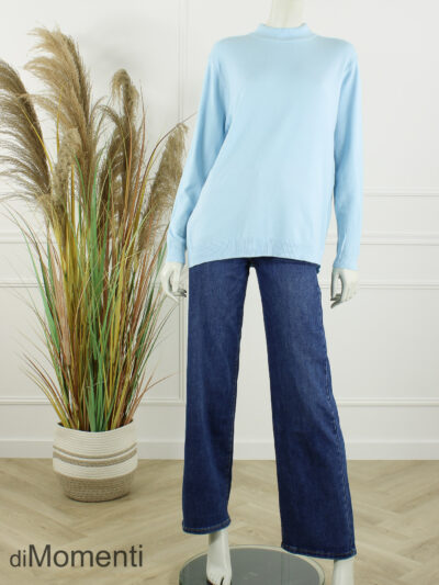 Fijn Brei Top Melly - Licht Blauw