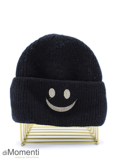 Muts Smiley - Zwart