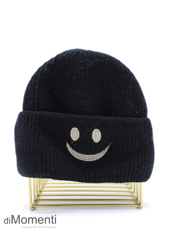 Muts Smiley - Zwart