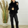 Faux Fur Gilet Olivia - Zwart