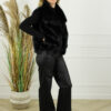 Faux Fur Gilet Olivia - Zwart