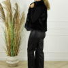 Faux Fur Gilet Olivia - Zwart
