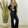 Faux Fur Gilet Olivia - Taupe