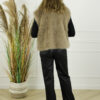 Faux Fur Gilet Olivia - Taupe