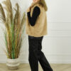 Faux Fur Gilet Florence - Camel