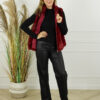 Faux Fur Gilet Florence - Bordeaux