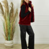 Faux Fur Gilet Florence - Bordeaux