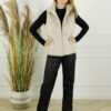 Faux Fur Gilet Florence - Beige