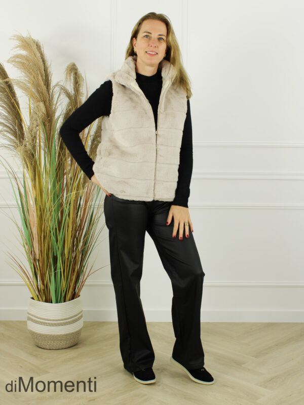 Faux Fur Gilet Florence - Beige