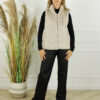 Faux Fur Gilet Florence - Beige