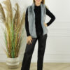 Faux Fur Gilet Florence - Grijs