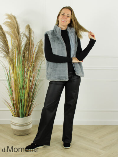 Faux Fur Gilet Florence - Grijs