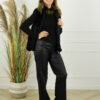 Faux Fur Gilet Florence - Zwart