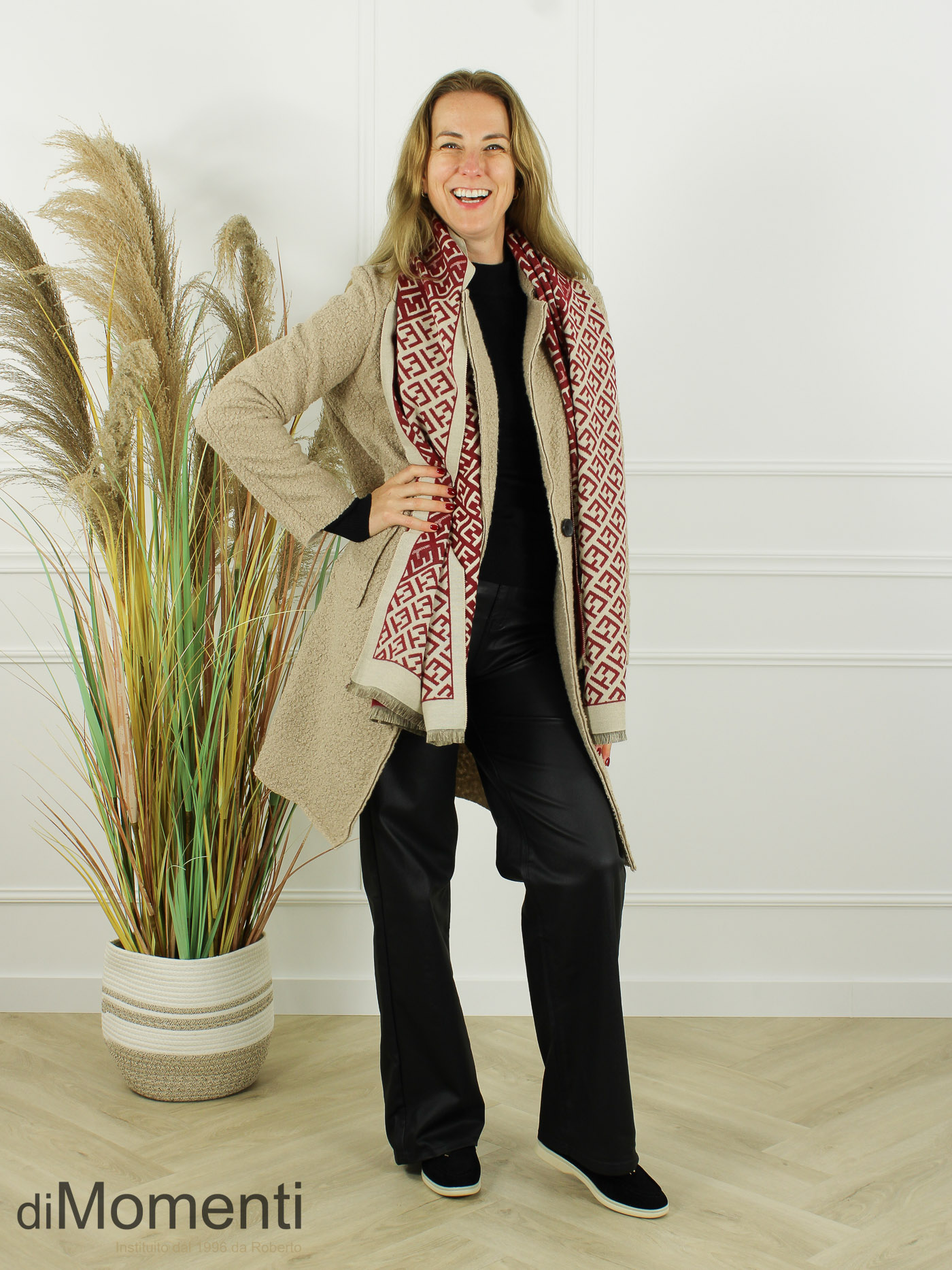 Sjaal Funny - Bordeaux