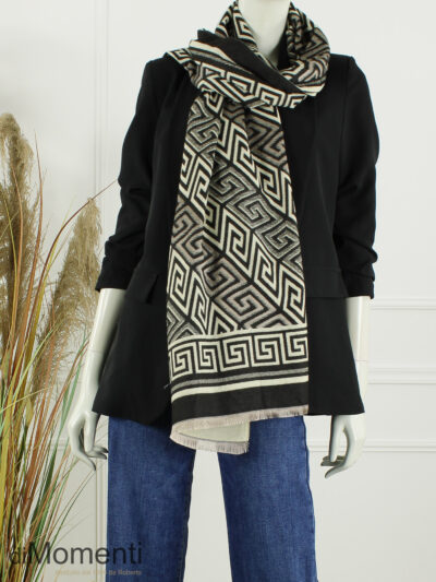 Sjaal Trendy - Beige - Zwart